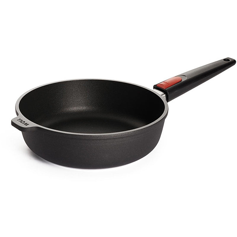 WOLL NOWO cast iron high-rimmed frying pan, 24 cm Ø; 7 cm high; with removable handle 1724N