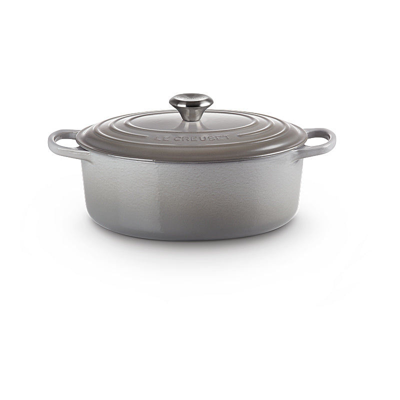 Le Creuset Bräter Signature oval 29cm Perlgrau