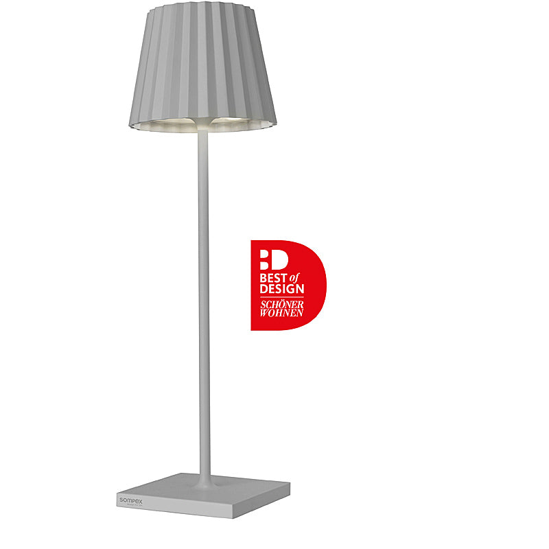 Sompex-Lighting TROLL 2.0 Battery-Powered Table Lamp Grey