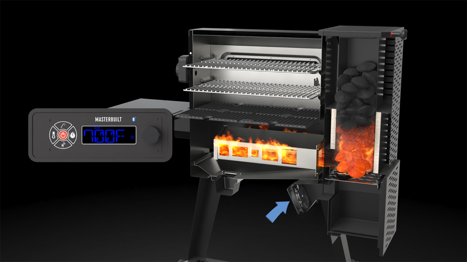 Masterbuilt Digital Charcoal Grill & Smoker GRAVITY FED 560