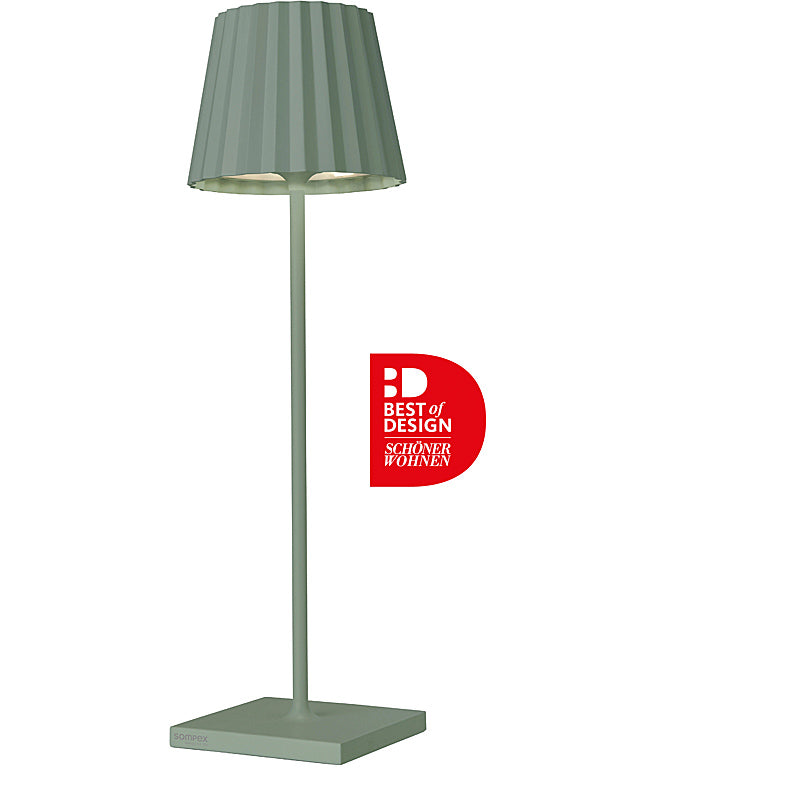 Sompex-Lighting TROLL 2.0 Battery-Powered Table Lamp Green