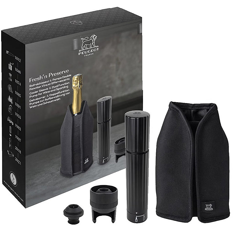 Peugeot FRESH'N PRESERVE vacuum pump Duo + Frizz black