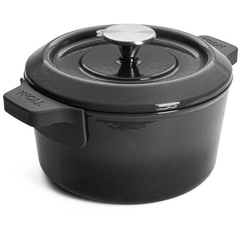 WOLL Kasserolle 20cm Gusseisen 2,8L Carbon Grey 120CI-030