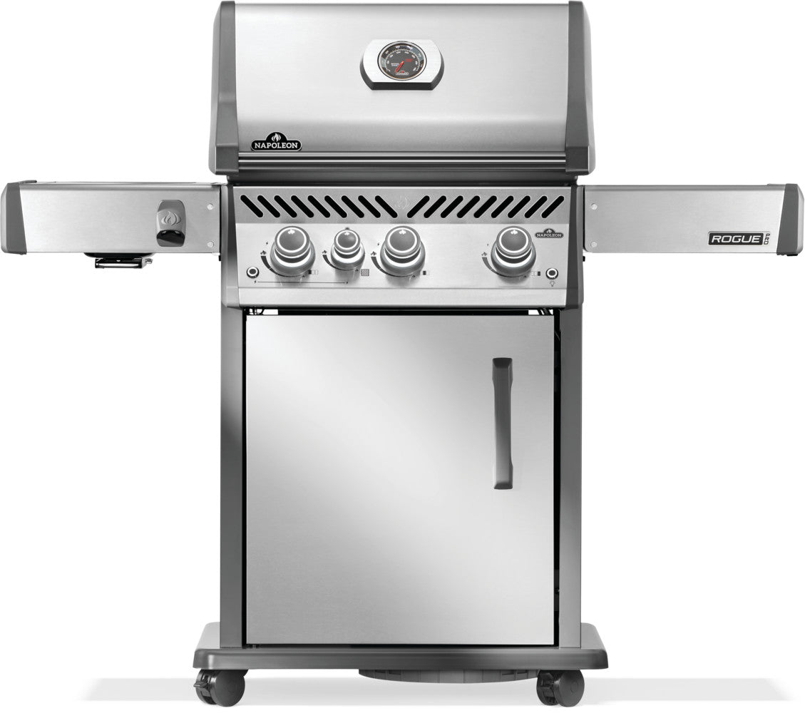 Napoleon Rogue Pro 425 Gasgrill, SIZZLE ZONE Seitenbrenner, Edelstahl