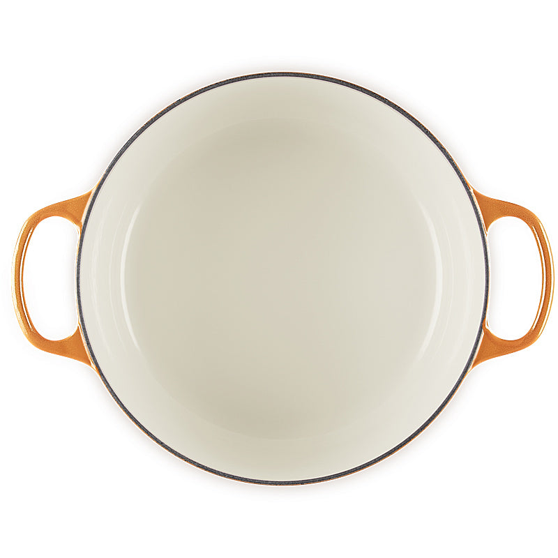 Le Creuset Bräter Signature rund 20 cm Flamme Dorée