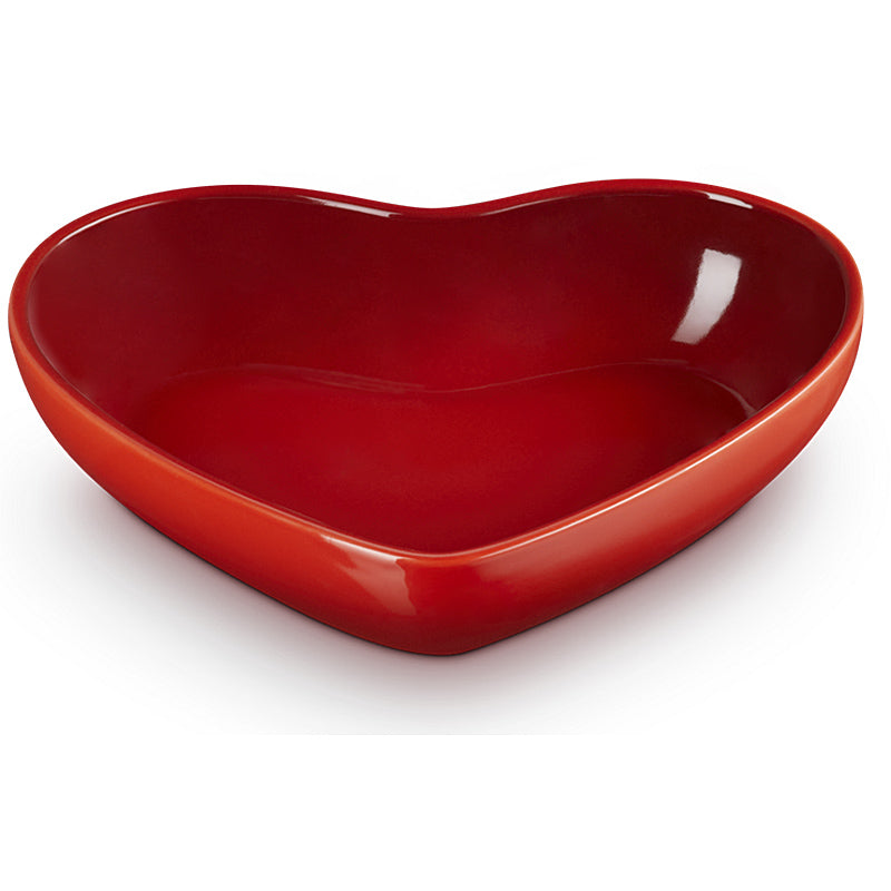 Le Creuset Schüssel Herzform 650 ml Kirschrot