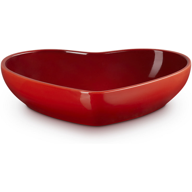 Le Creuset Schüssel Herzform 650 ml Kirschrot