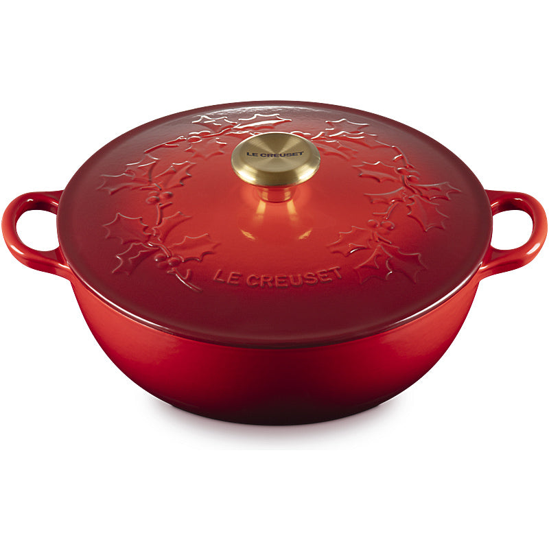 Le Creuset La Marmite Holly Tradition 26 cm Cherry Red