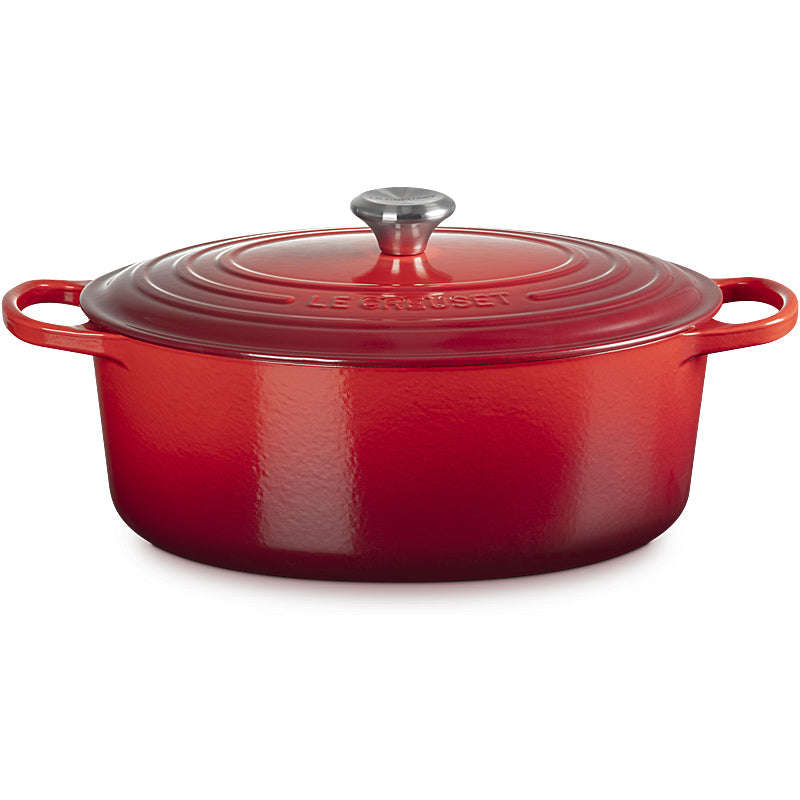Le Creuset Bräter Signature oval 33cm kirschrot