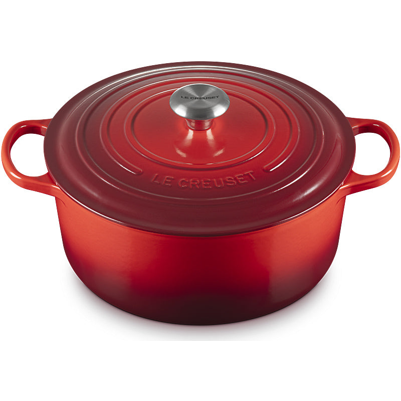 Le Creuset Bräter Signature rund 20cm kirschrot