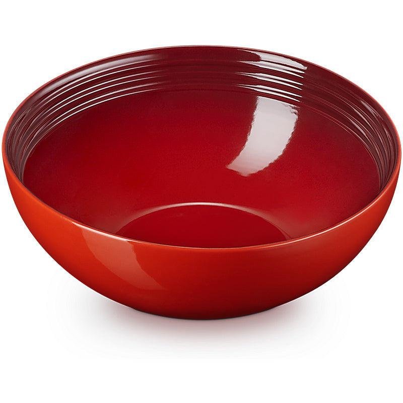 Le Creuset Salatschüssel 24 cm Kirschrot