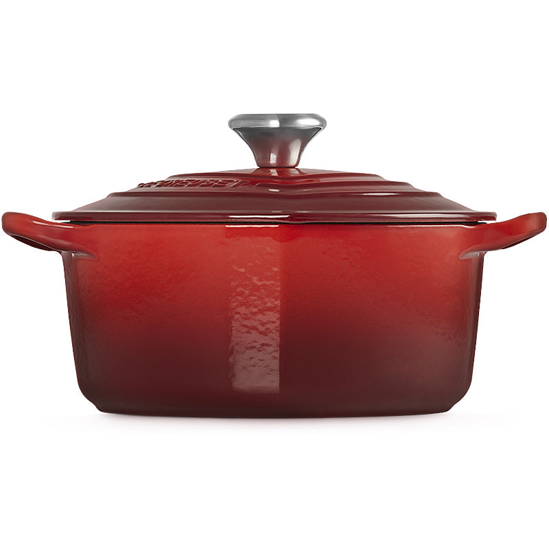 Le Creuset Herzbräter mit Herzknauf 20 cm Kirschrot