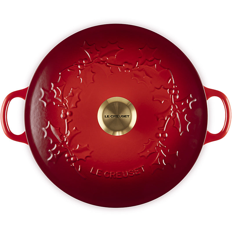 Le Creuset La Marmite Holly Tradition 26 cm Cherry Red