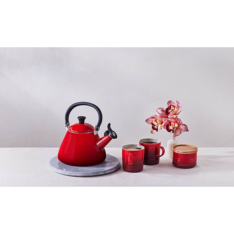 Le Creuset Wasserkessel Kone 1,6 Liter Kirschrot