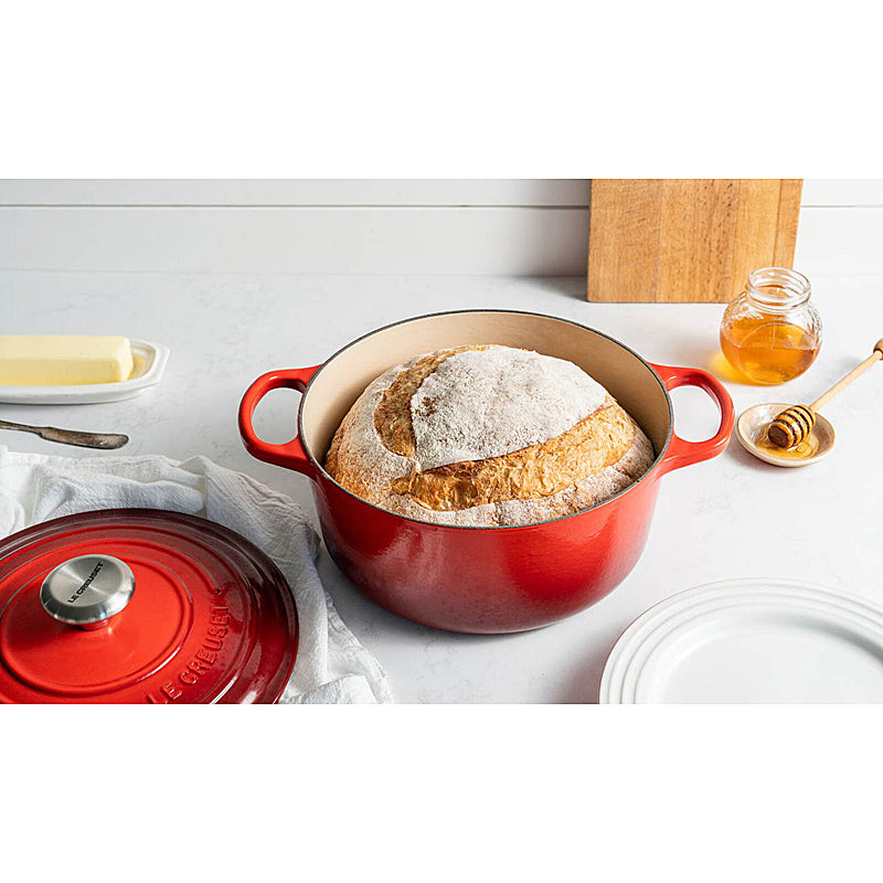 Le Creuset Bräter Signature rund 20cm kirschrot