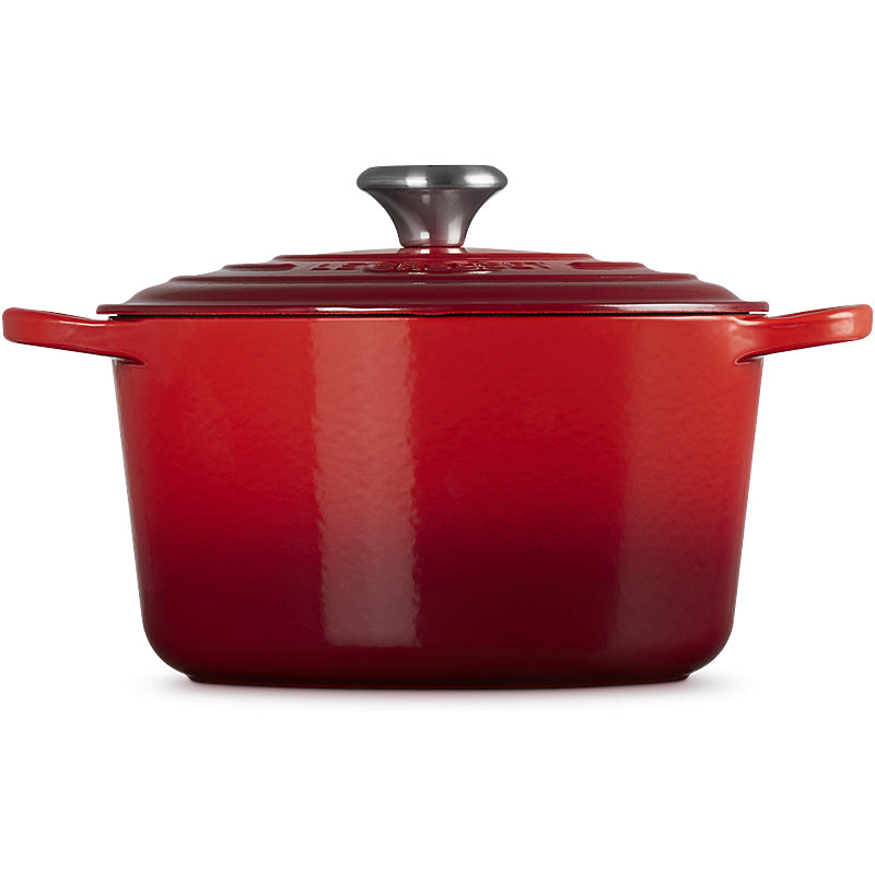 Le Creuset Bräter Signature hoch 24 cm Kirschrot