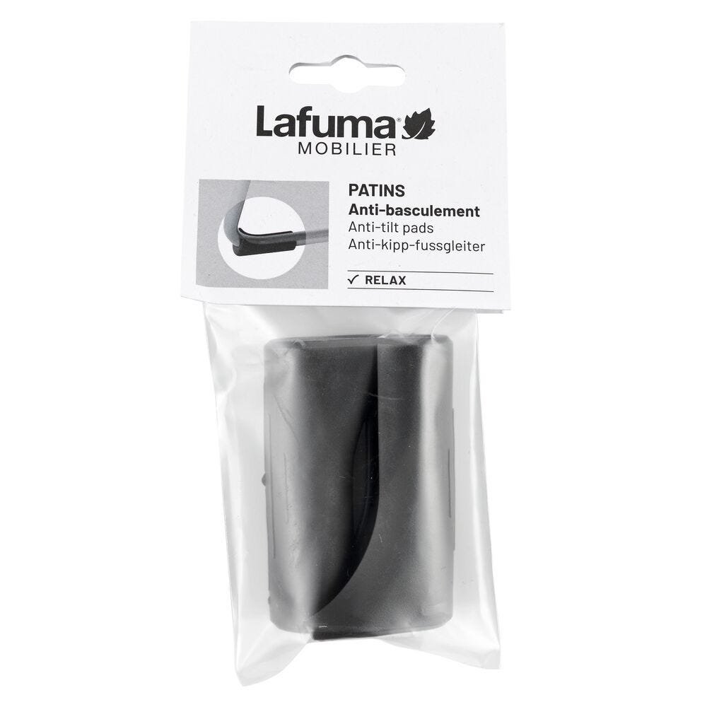 Lafuma Anti-Kipp-Gleiter-Set für Relaxsessel Futura/Evolution, 2 Stück, Anthracite LFM2844-1229