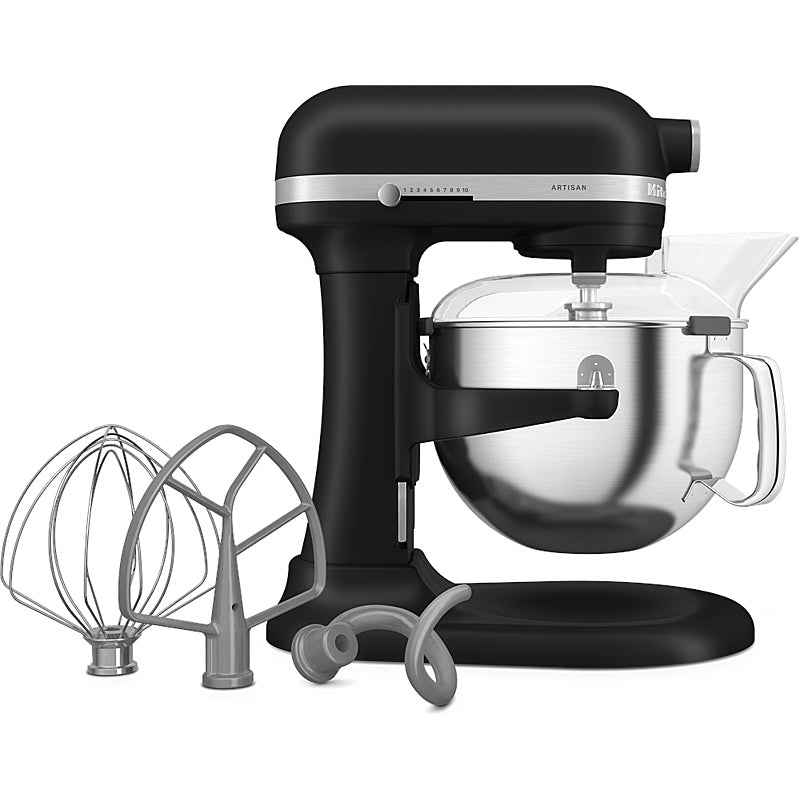 KitchenAid 5KSM60SPXEBM Küchenmaschine 5,6 L ARTISAN mit Schüsselheber Farbe Matt Schwarz