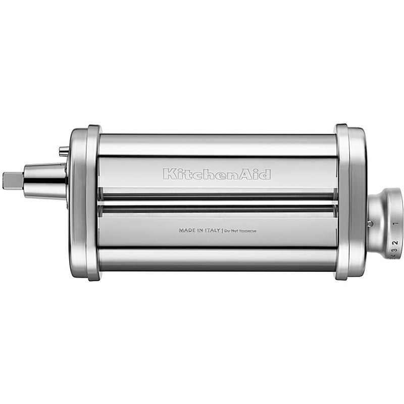 KitchenAid 5KSMPRA Zubehör für alle Küchenmaschinen Nudelvorsatz (Edelstahl ) 3 Walzen