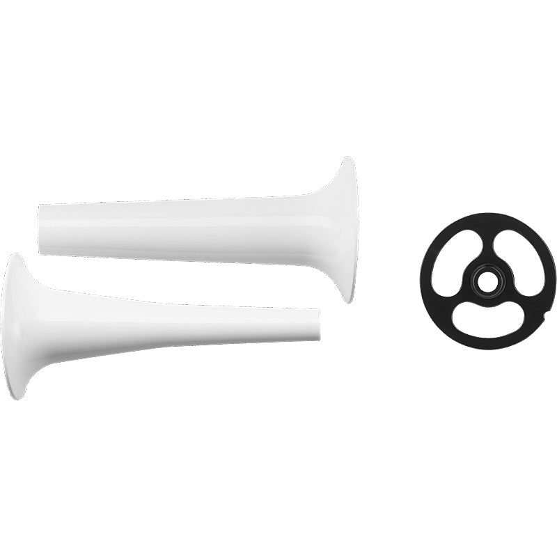 Kitchenaid 5KSMSSA Zubehör für alle Küchenmaschinen Farbe Wurstfüllhorn mit 2 Kegeln für 5KSMFGA
