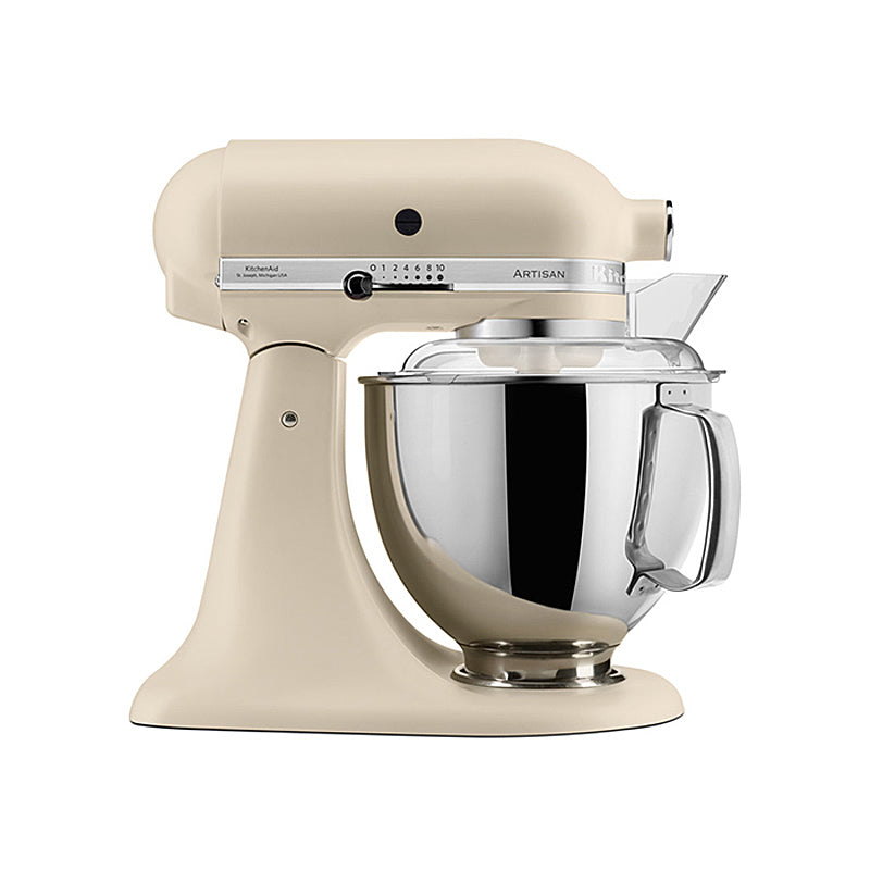 KitchenAid Artisan 5KSM175PSEFL Küchenmaschine 4,8L in Fresh Linen mit Zubehör