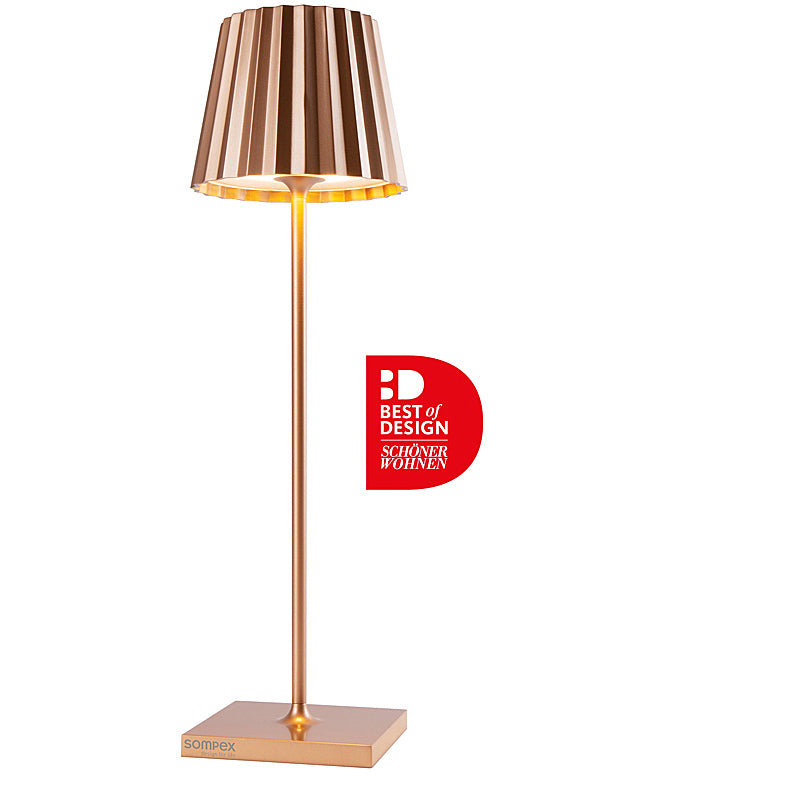 Sompex Troll nano Akku-Tischleuchte Kupfer