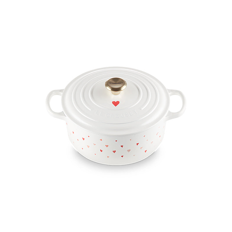 Le Creuset Bräter Signature rund 22 cm Hearts