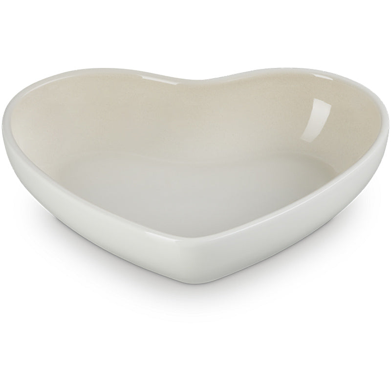 Le Creuset Heart-Shaped Bowl 650 ml Meringue