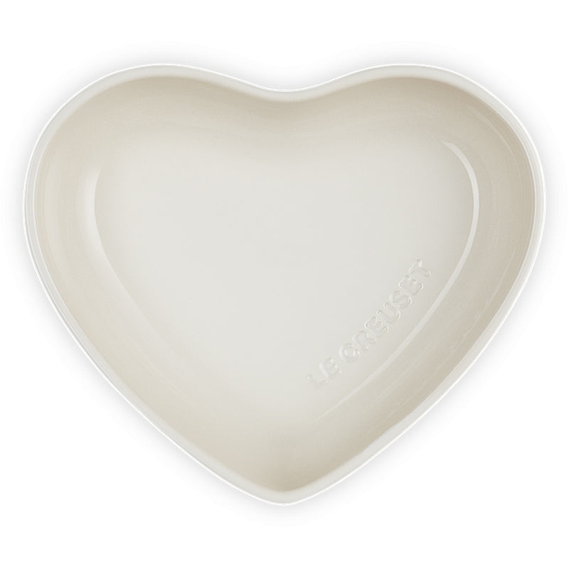 Le Creuset Schüssel Herzform 650 ml Meringue