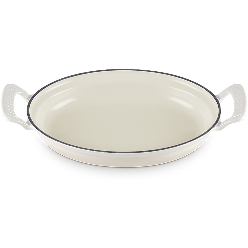 Le Creuset ovale Pfanne Modern Heritage 28 cm Meringue