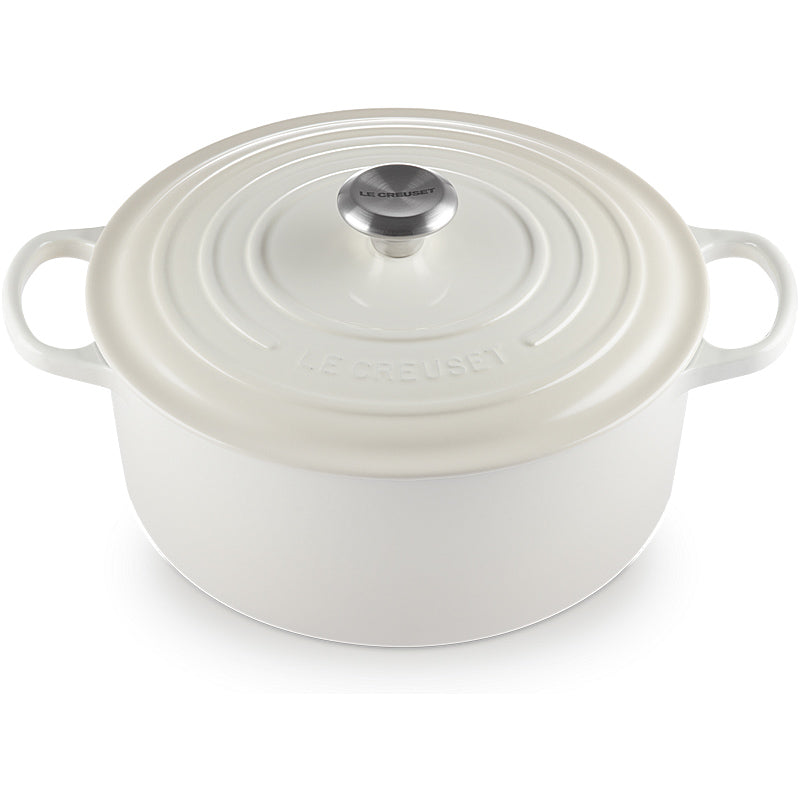 Le Creuset Signature Round Roaster 20 cm Meringue 