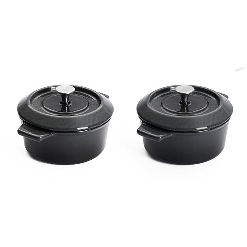 WOLL Guss-Mini-Kasserolle 2-teilig mit Deckel Carbon Grey