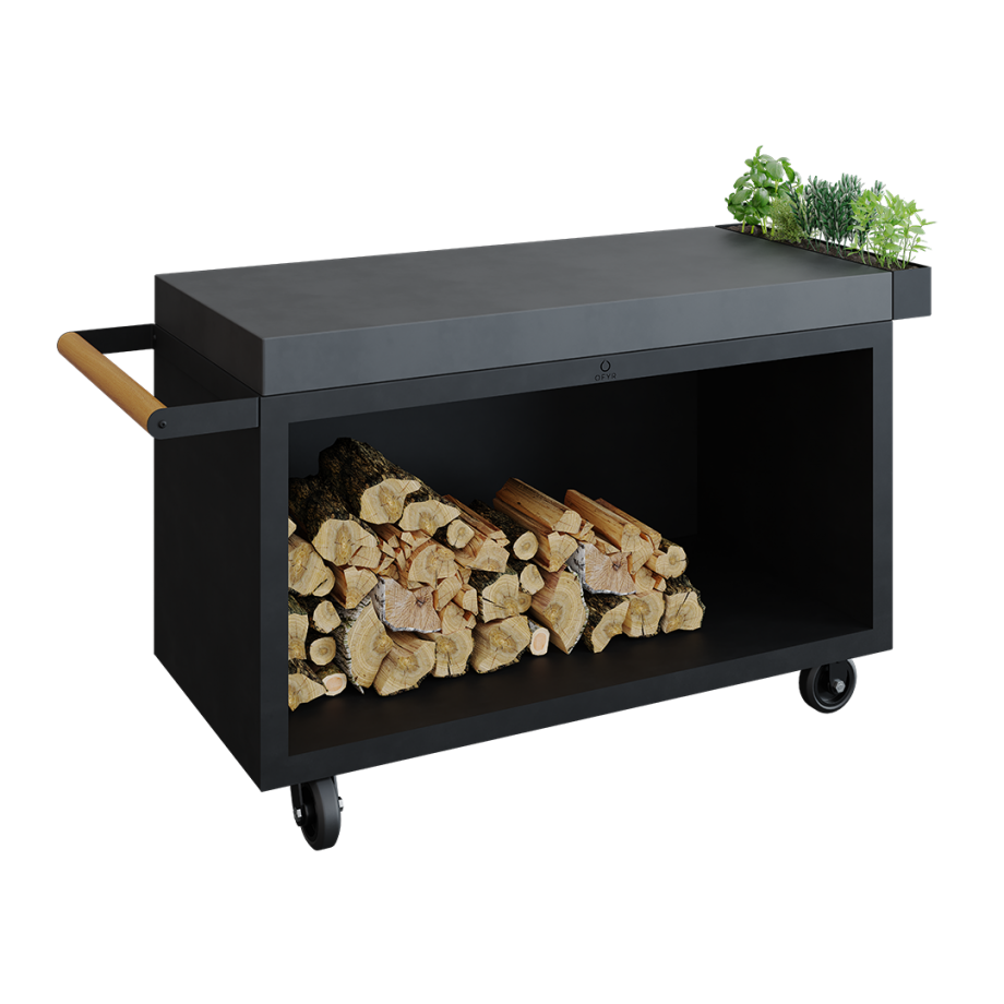OFYR Mise en Place Table Black 135 PRO Keramik Dunkelgrau