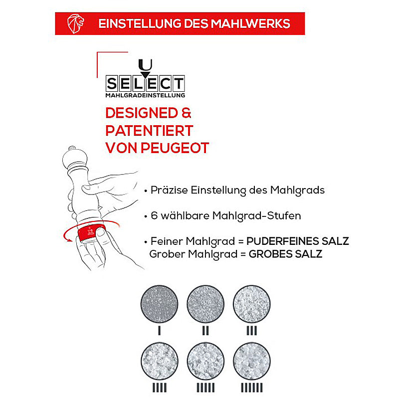 Peugeot PARIS salt mill u'Select Z natural 18 cm