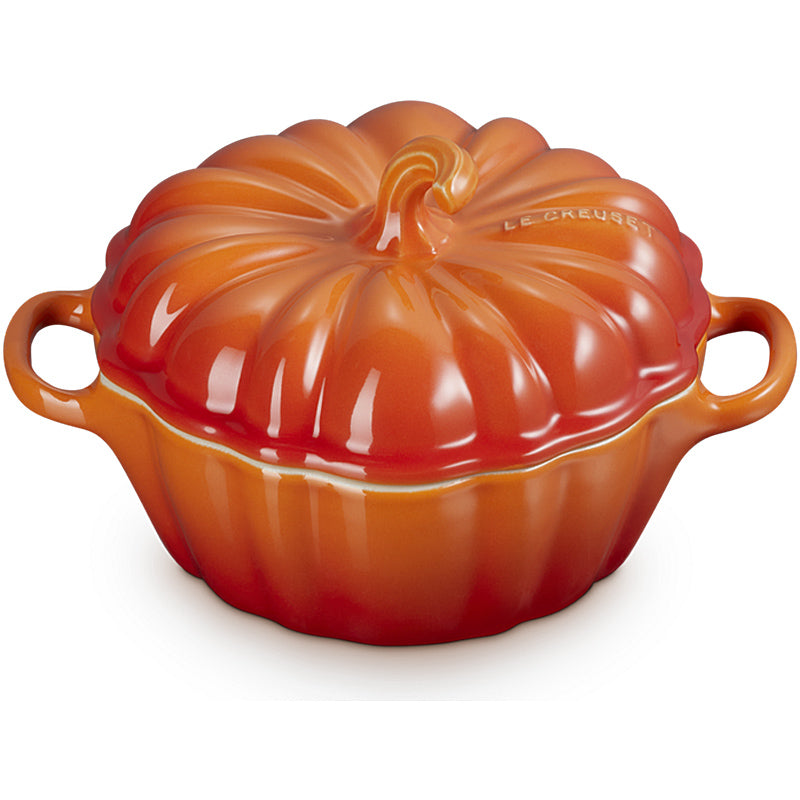 Le Creuset Förmchen Kürbis mit Deckel 350 ml Ofenrot
