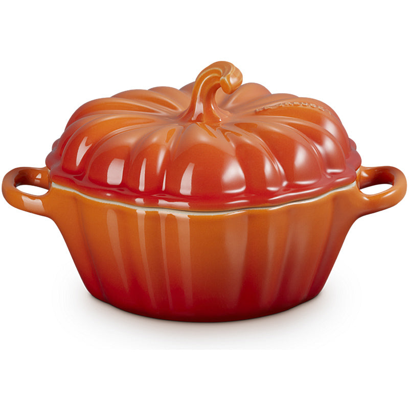 Le Creuset Förmchen Kürbis mit Deckel 350 ml Ofenrot