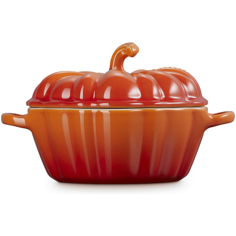 Le Creuset Förmchen Kürbis mit Deckel 350 ml Ofenrot