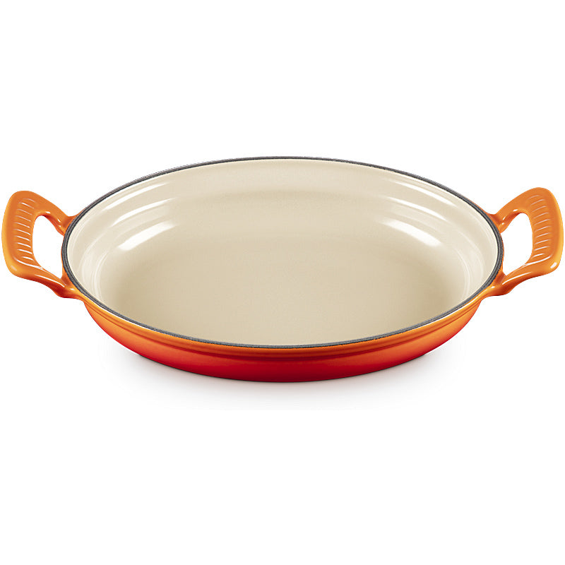 Le Creuset ovale Pfanne Modern Heritage 28 cm Ofenrot