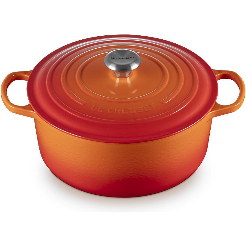 Le Creuset Bräter Signature rund 20cm ofenrot