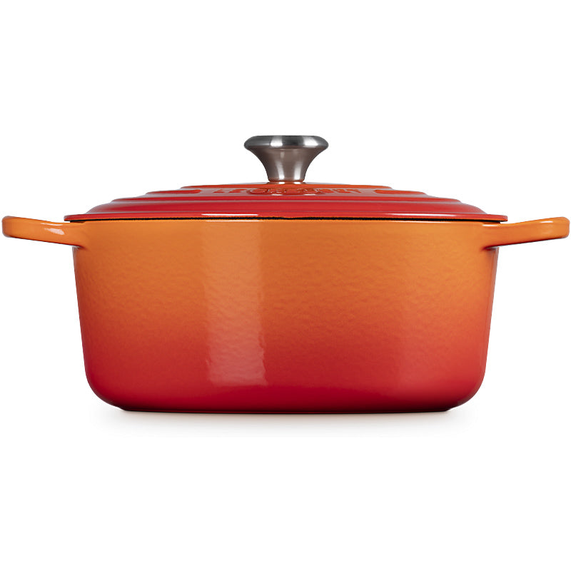 Le Creuset Bräter Signature rund 20cm ofenrot