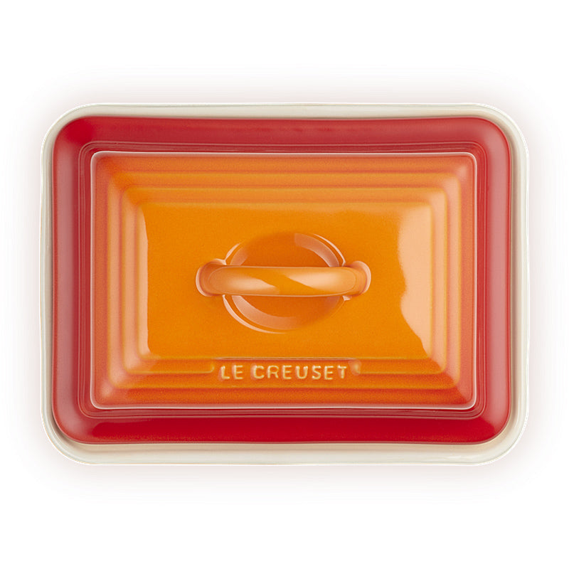 Le Creuset Butter Dish Oven Red 