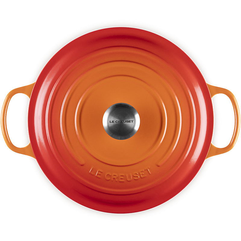 Le Creuset Bräter Signature rund 20cm ofenrot