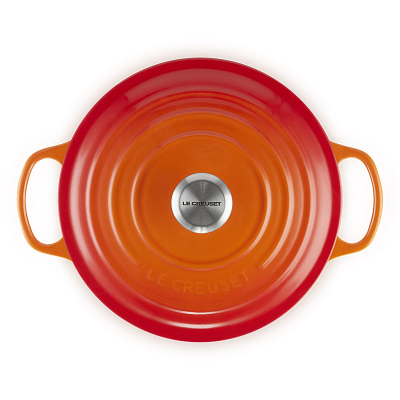 Le Creuset Signature Round Tall Roaster 24 cm Oven Red 
