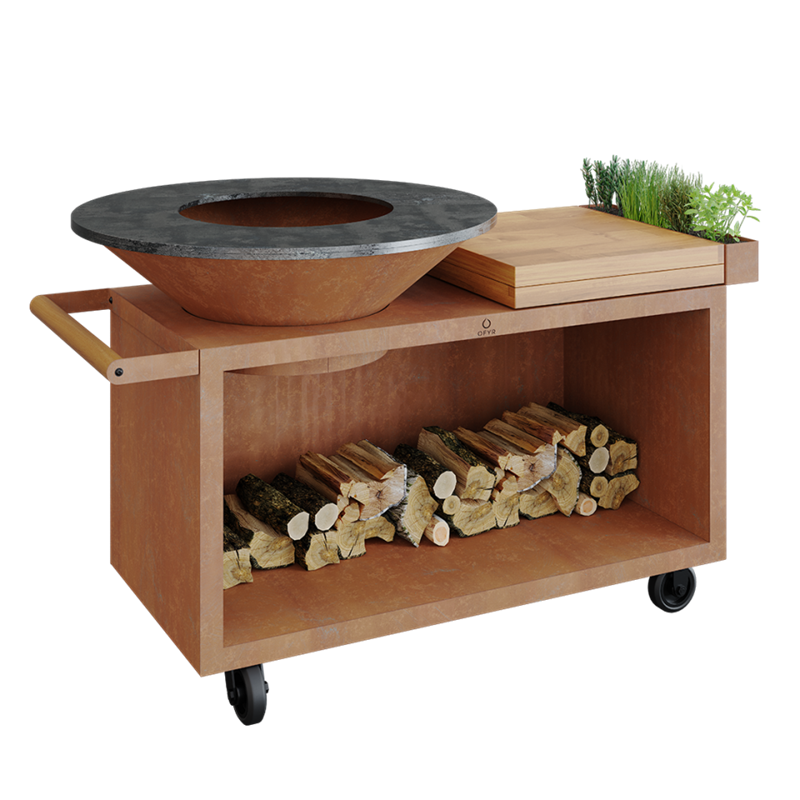 OFYR Island Corten 100 PRO Teakholz