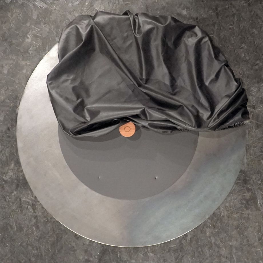Ofyr Löschabdeckel schwarz und weiche Schutzabdeckel schwarz eingestellt XL (Ø 150 cm)