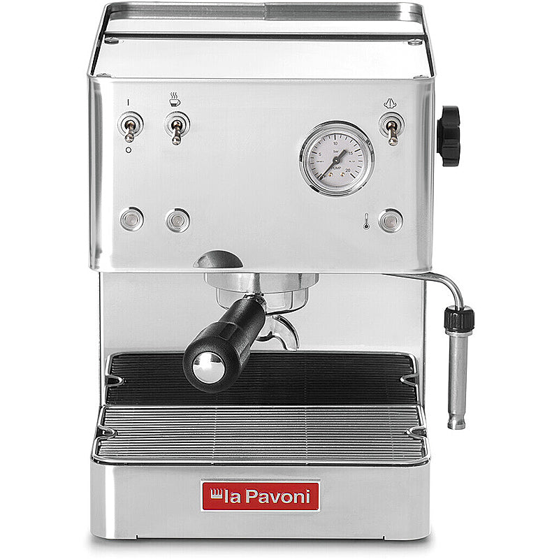 La Pavoni kompakte Siebträgermaschine CASA BAR STEEL LPMCBS01EU