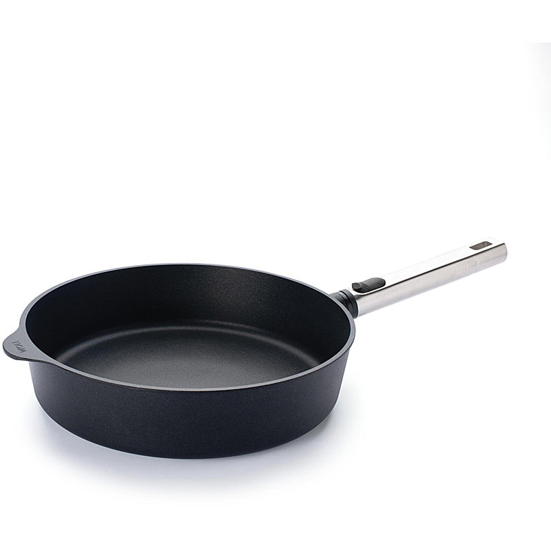 WOLL DIAMOND XR logic pro cast iron deep frying pan, 28 cm diameter; 7 cm high; with stainless steel handle 1728PLCI