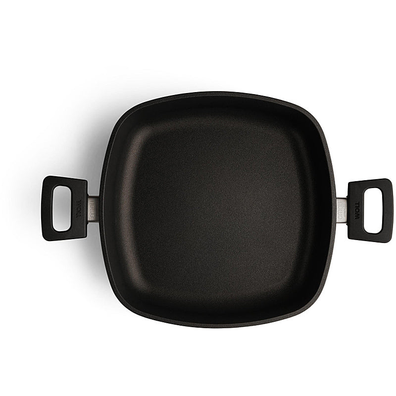 WOLL Nowo Induktion Line Gusspfanne, viereckig 28 x 28 cm; 6,5 cm hoch; mit 2 Seitengriffen 628-2IL