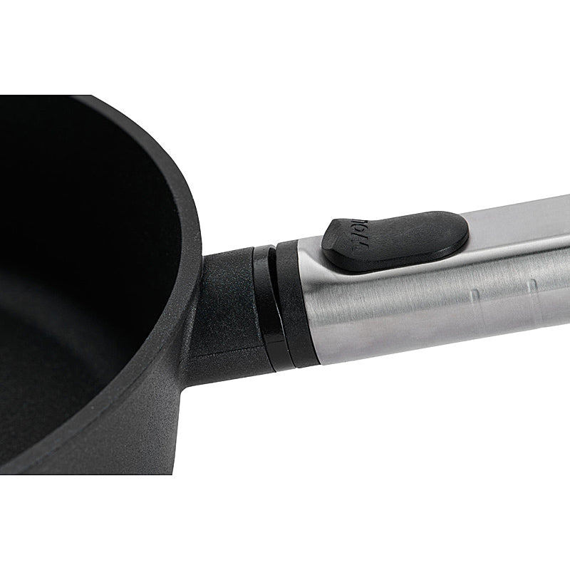 WOLL DIAMOND XR logic pro cast iron deep frying pan, 24 cm diameter, 7 cm high, with stainless steel handle 1724PLCI