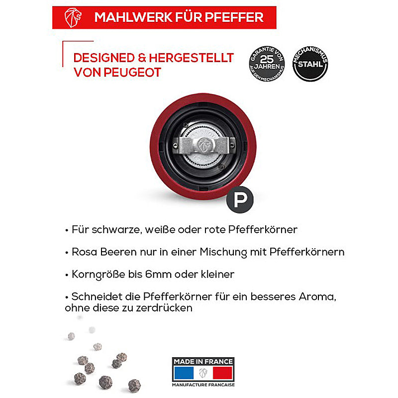 Peugeot LINE Pfeffermühle elektrisch u'Select Aluminium/Carbon  15 cm